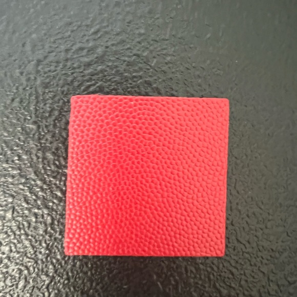 💄 YSL Grain De Poudre Matelasse Chevron Large Monogram Satchel Lipstick Red - Picture 11 of 13